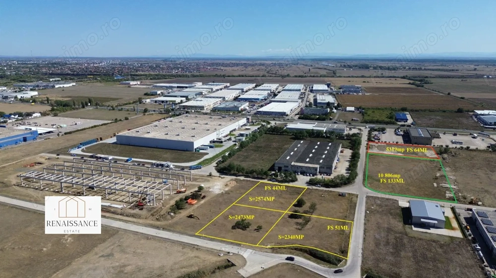 Teren Hale PUZ Aprobat 10.806mp Front 133m P+3E - Calea Sagului