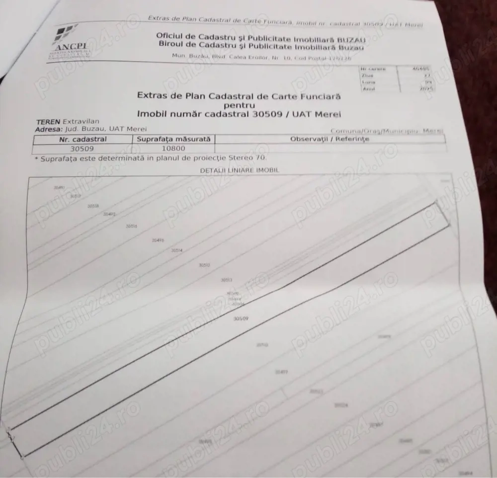 Vând teren arabil extravilan 2,5 euro negociabil, 10.800 mp 25.000 euro negociabil