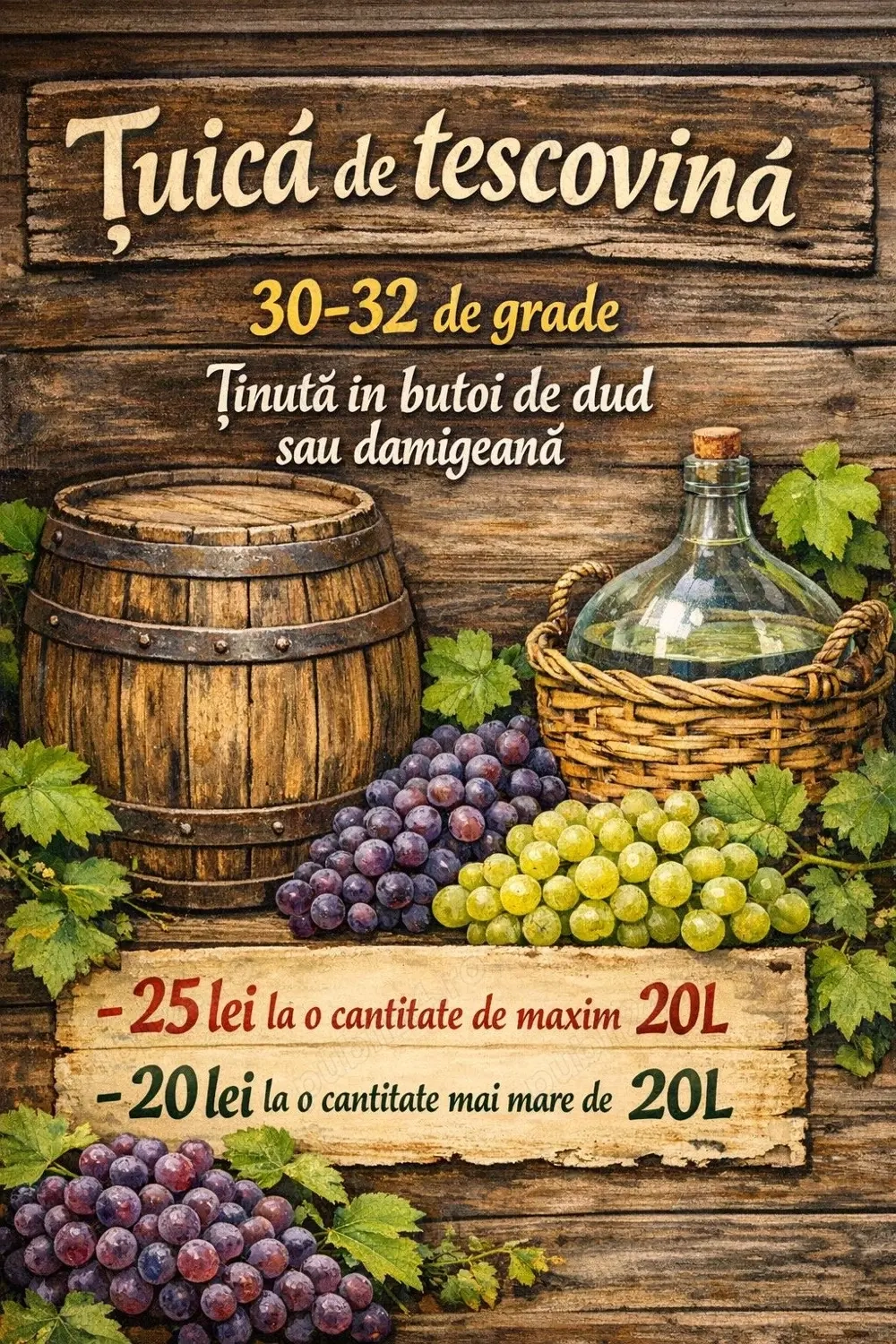 Țuică de tescovină   producție proprie