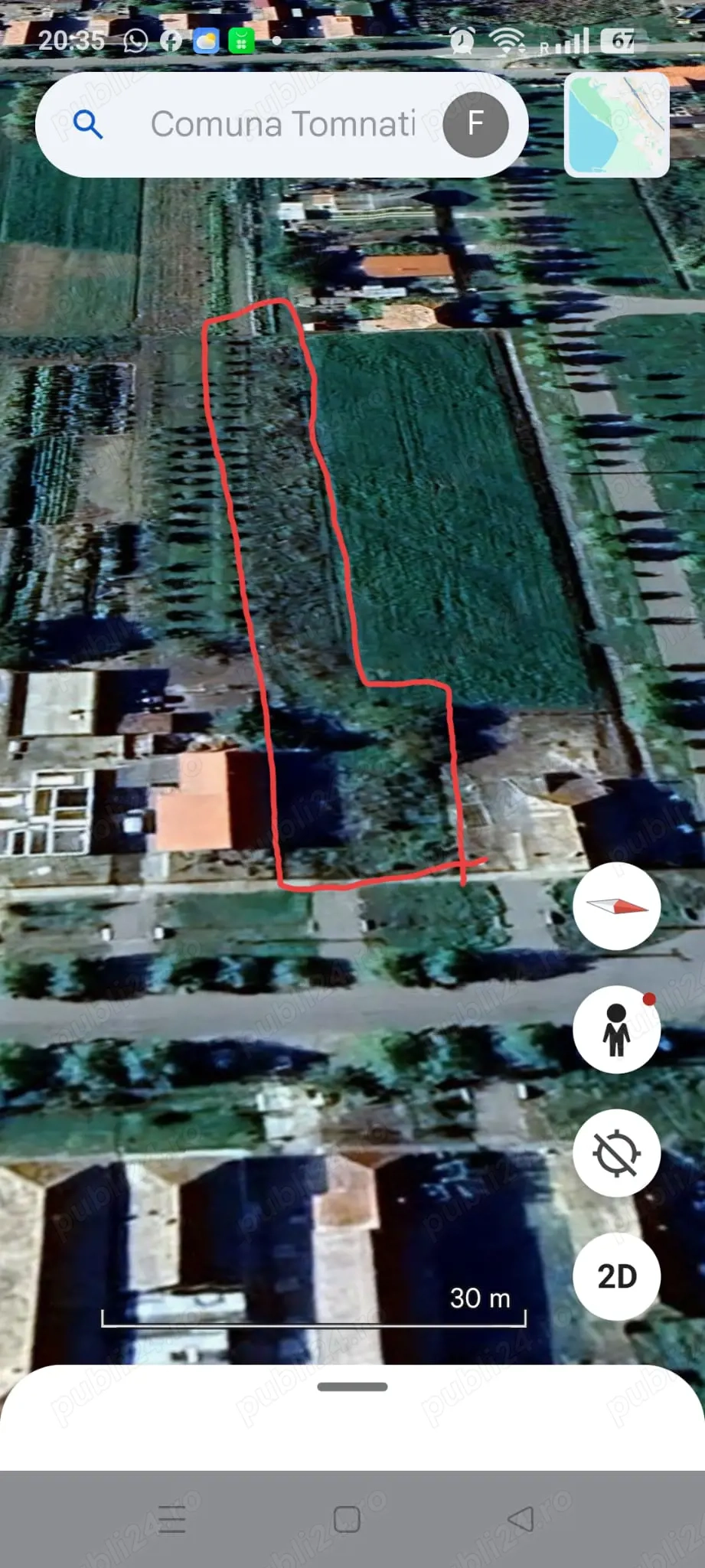 Tomnatic Teren Intravilan de Vanzare nr 297