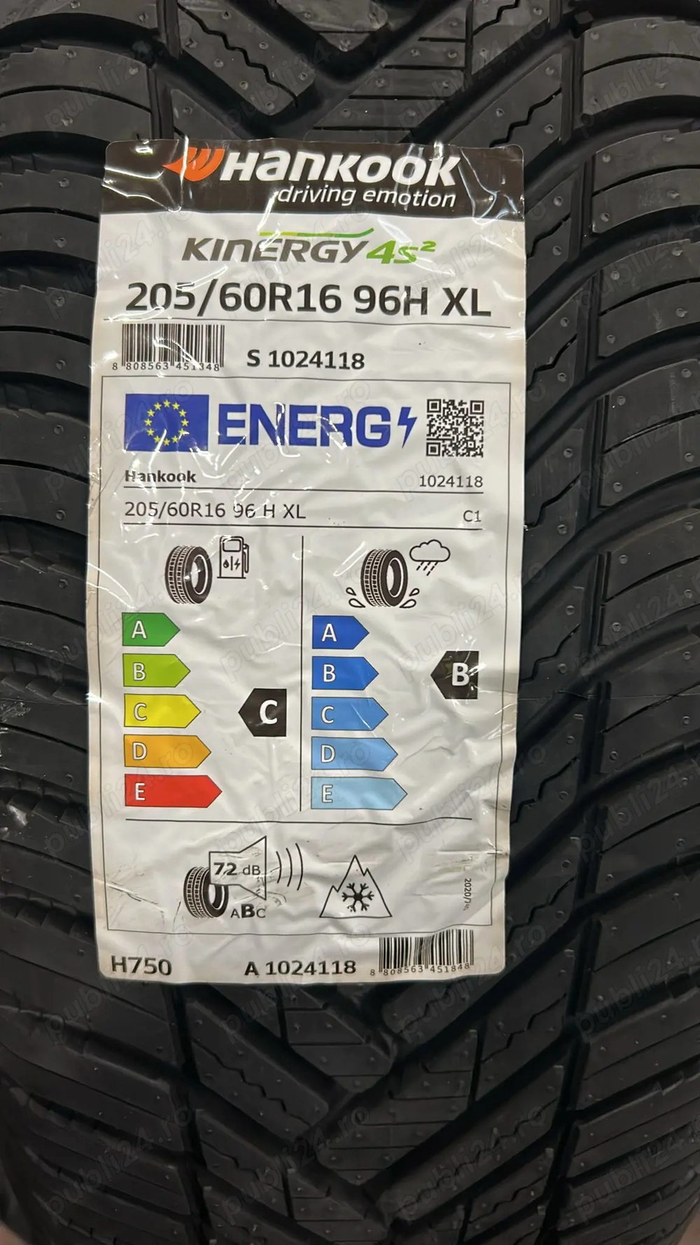 Hankook 205/60/16 /96h XL 4anotimpuri !