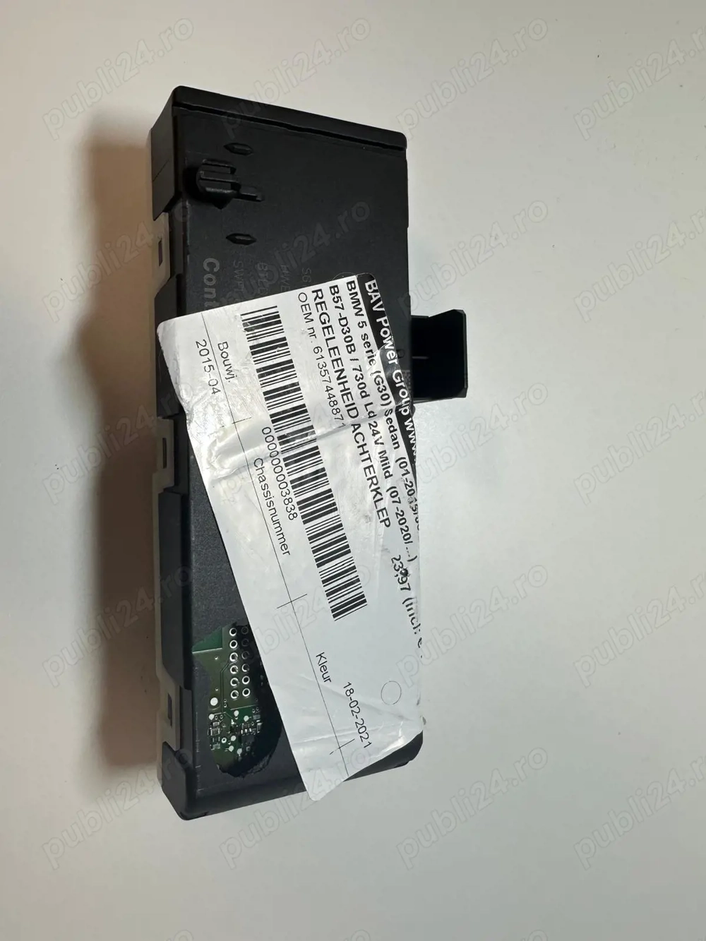 BMW 5 G30 G31 Unitate/modul comandă hayon/portbagaj 6135744887
