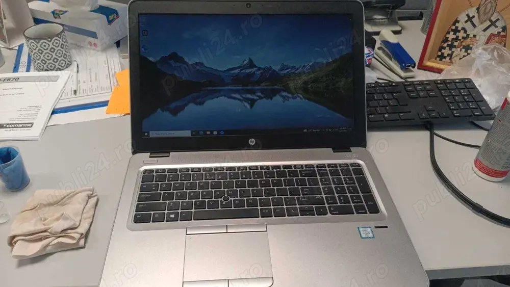 Laptop HP EliteBook 850 G3 + Docking station + geanta laptop HP