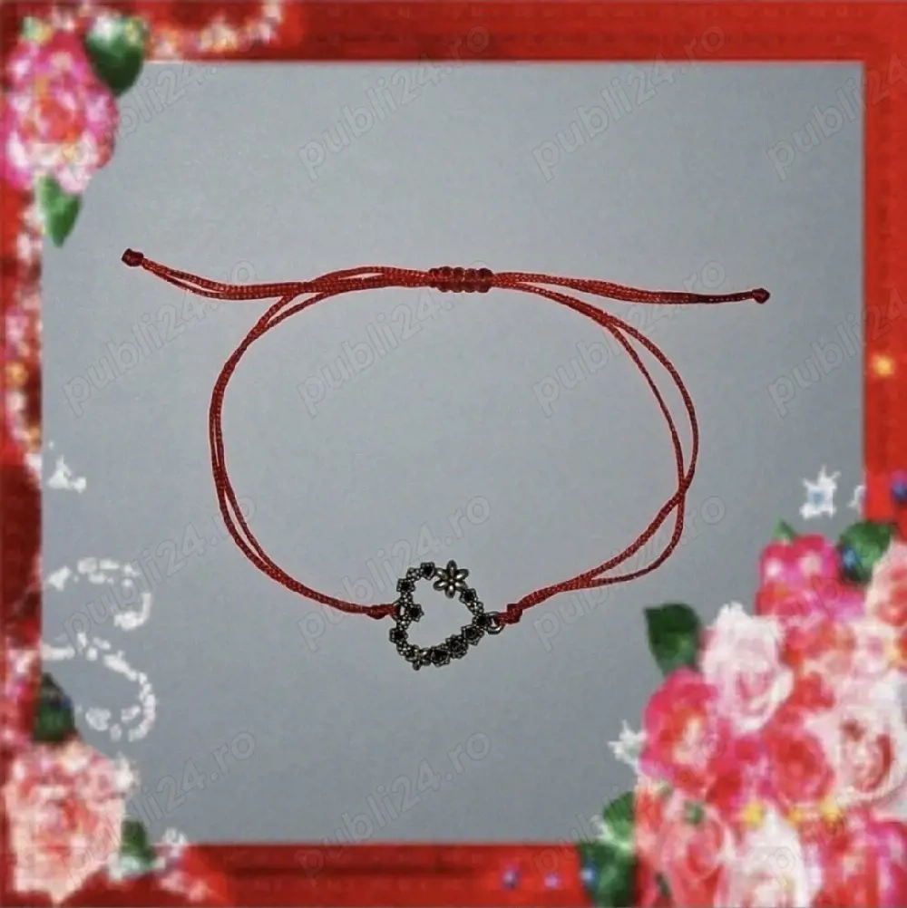 Brățară Mărțișor Inimă Florale