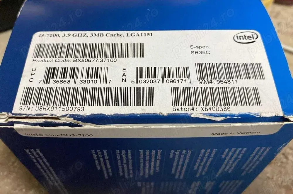 Procesor Intel i3 7100 socket LGA1151 ...FULL BOX...