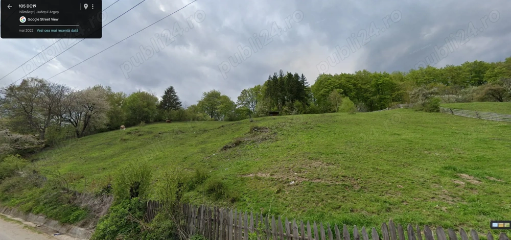 Teren de vânzare în Nămești, comuna Valea Mare-Pravăț, județul Argeș