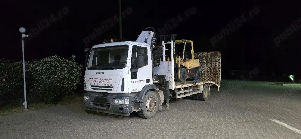Autoplatformă Iveco Eurocargo 18t cu macara 5t   radiocomandă + nacelă