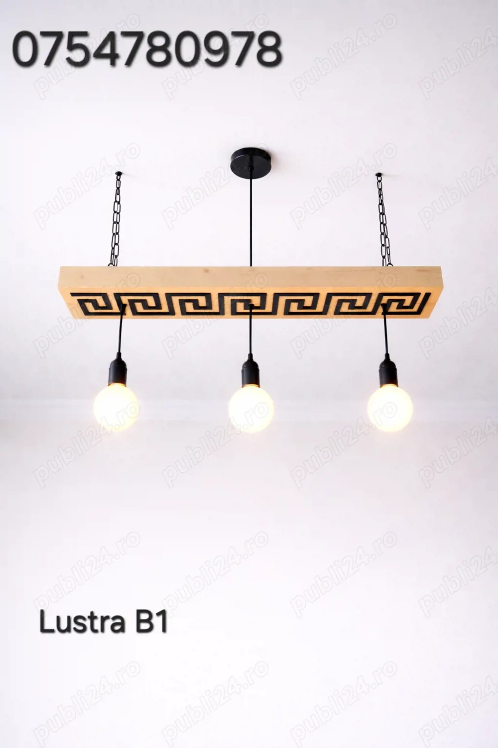 Lustre lemn masiv