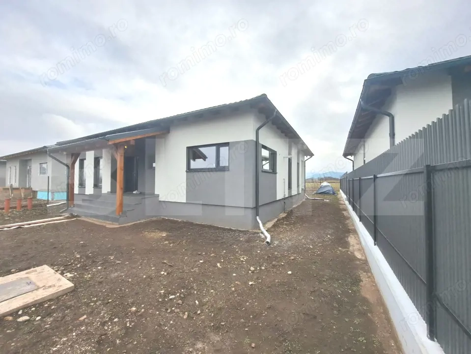 Casă parter de vânzare în Tărlungeni – 110 mp utili, teren 500 mp