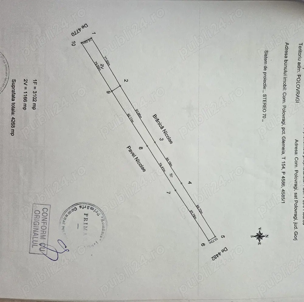 Vand teren extravilan + vie Polovragi (Glemeia), Gorj