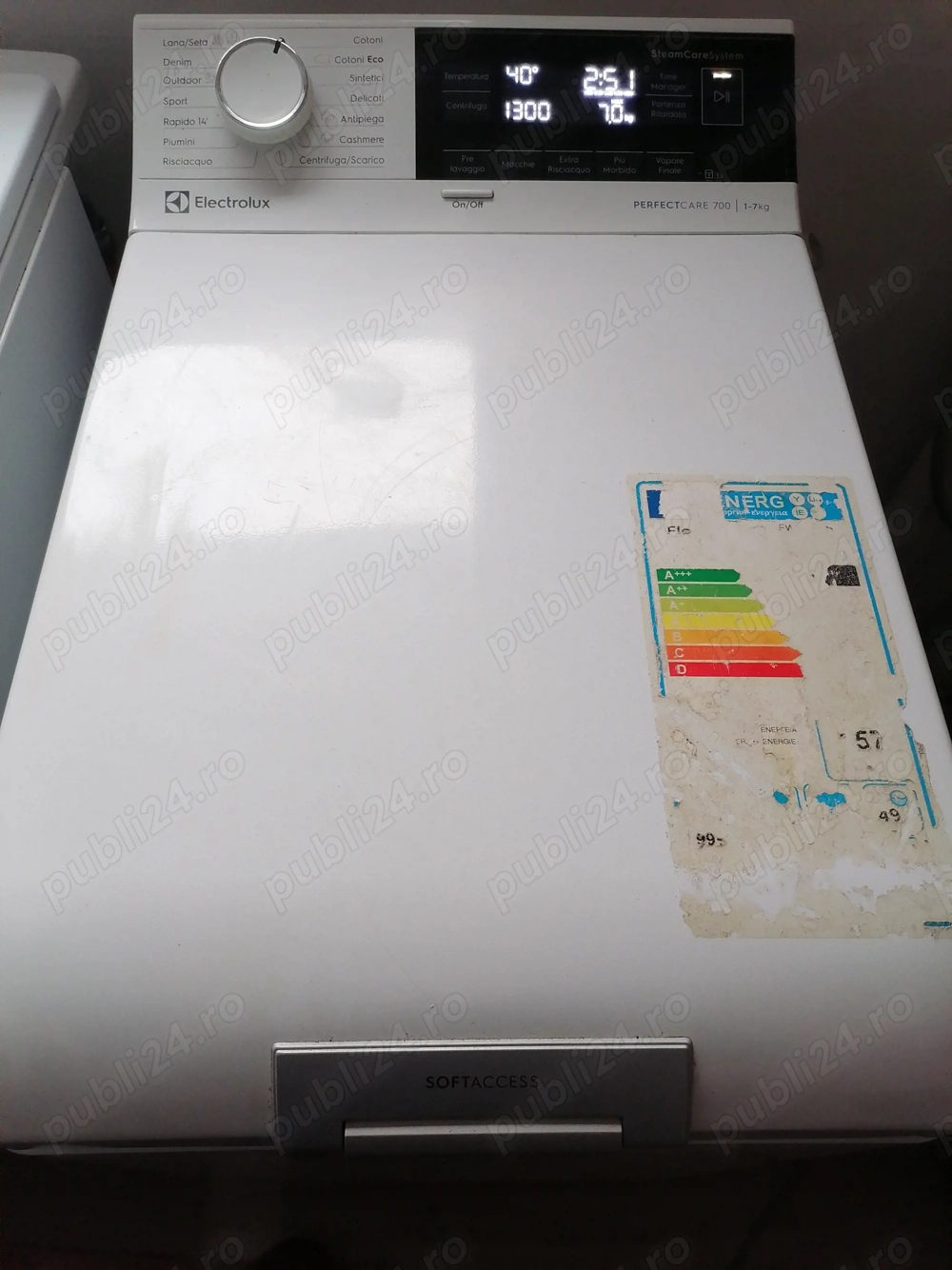 Mașină de spălat verticala Electrolux 7 kg