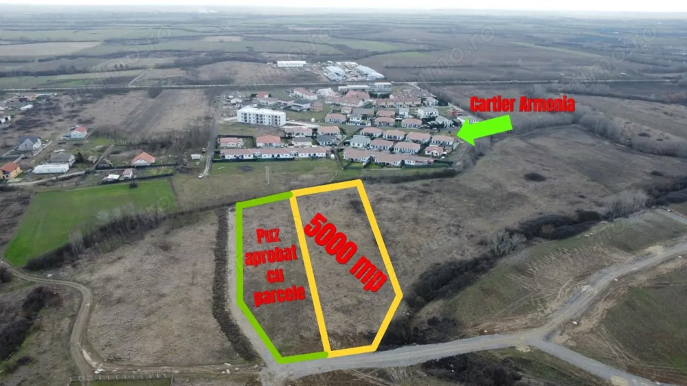Teren extravilan - Cartier Armonia - Mosnita 