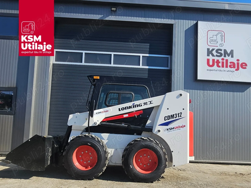 Mini Încărcător Lonking CDM312 (3.5t) | Motor Kubota | High Flow | A C