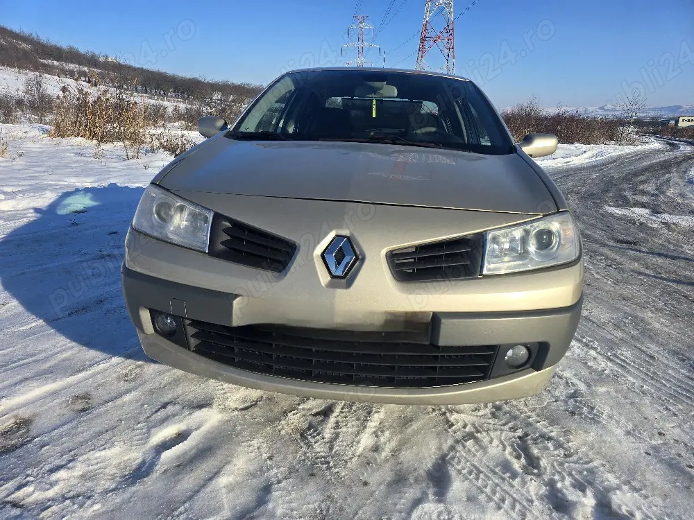 Renault Megane 2 Sedan 1.6   113 CP 2008. benzina.  AC funcțional