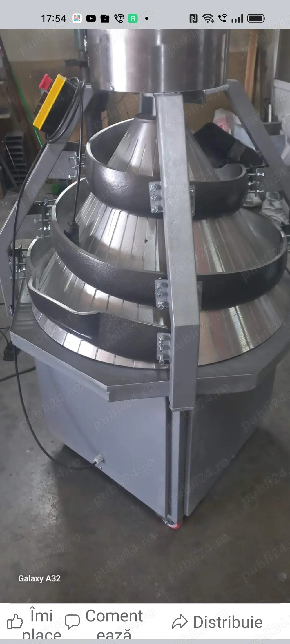 Masina conica modelator rotund pentru aluat