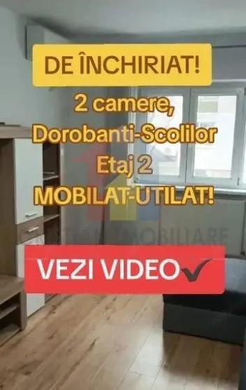 2 camere Mobilat si Utilat, etaj 2, Dorobanti - Scolilor
