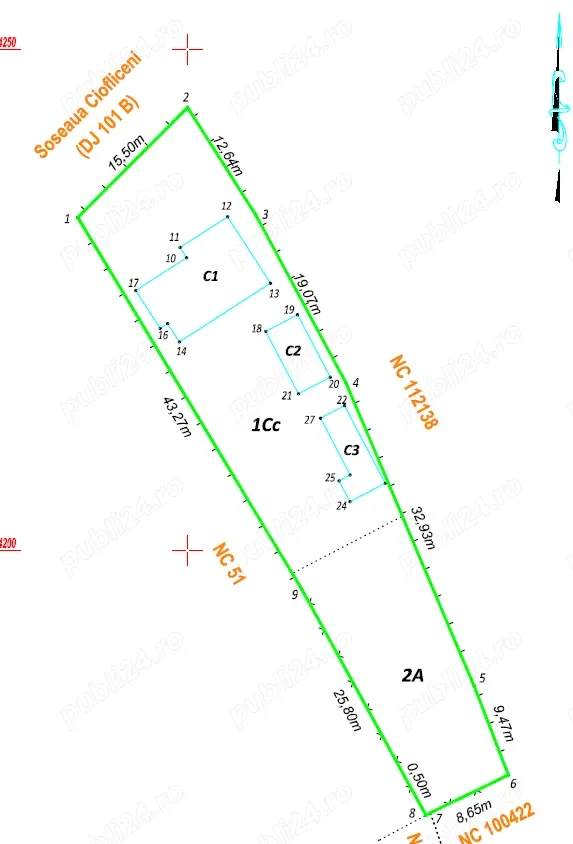 Vanzare casa si teren 934mp Ciofliceni, Ilfov 
