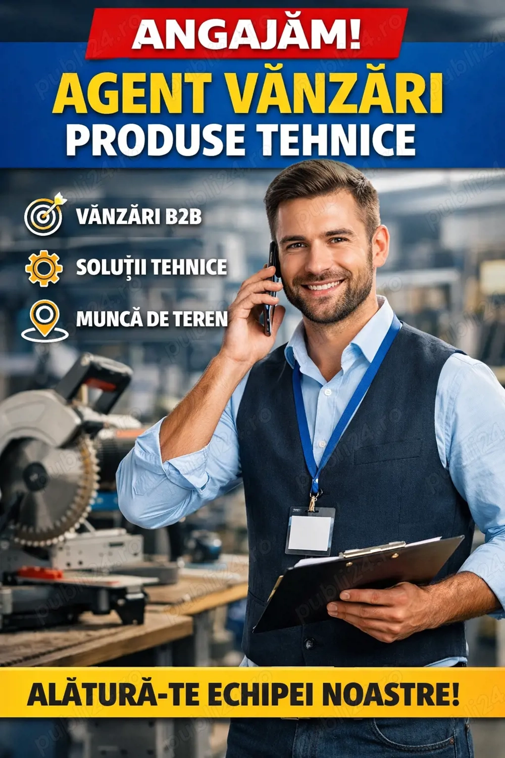 Agent vanzari- echipament tehnic 