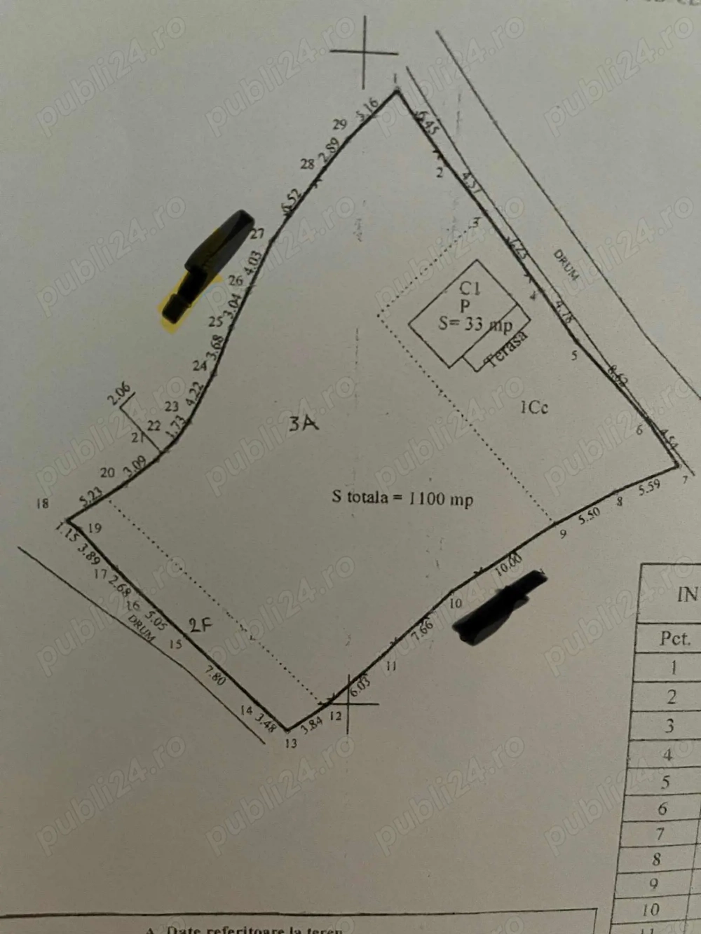 Vând teren intravilan 1128