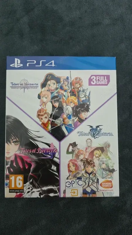 Tales of Vesperia + Berseria + Zeatiria Playstation 4 Sigilat