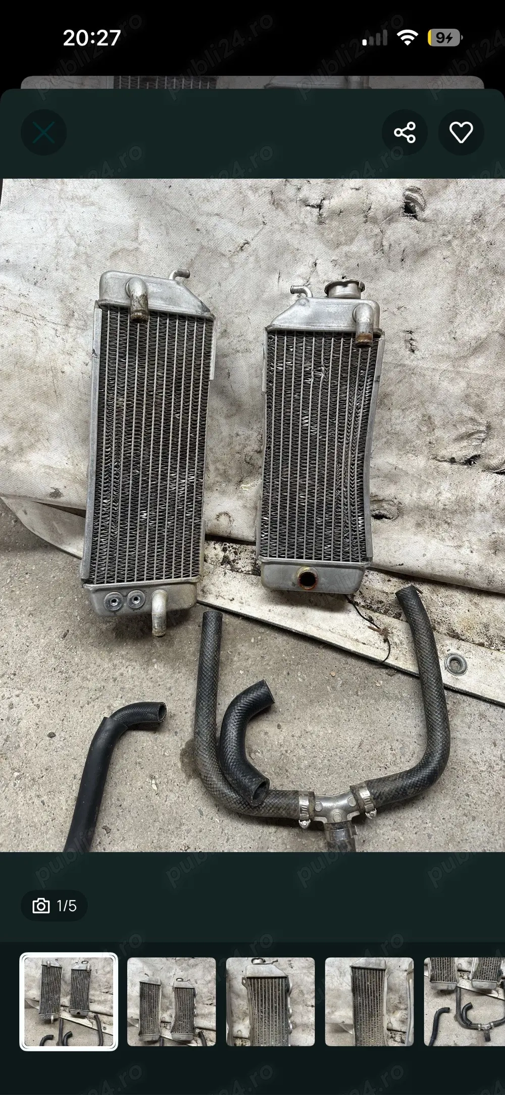 Radiatoare Kawasaki KXF 250 2013-2016