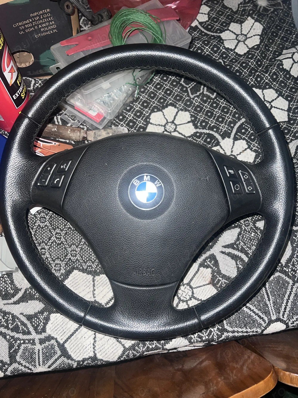 Volan cu comenzi complet piele BMW E90