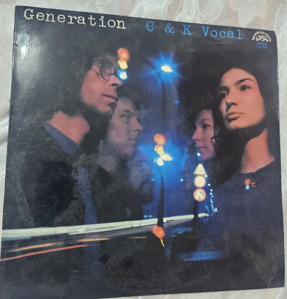 Vând disc vinyl original C & K Vocal   Generation, editat de Supraphon în 1976, stereo, fabricat în 