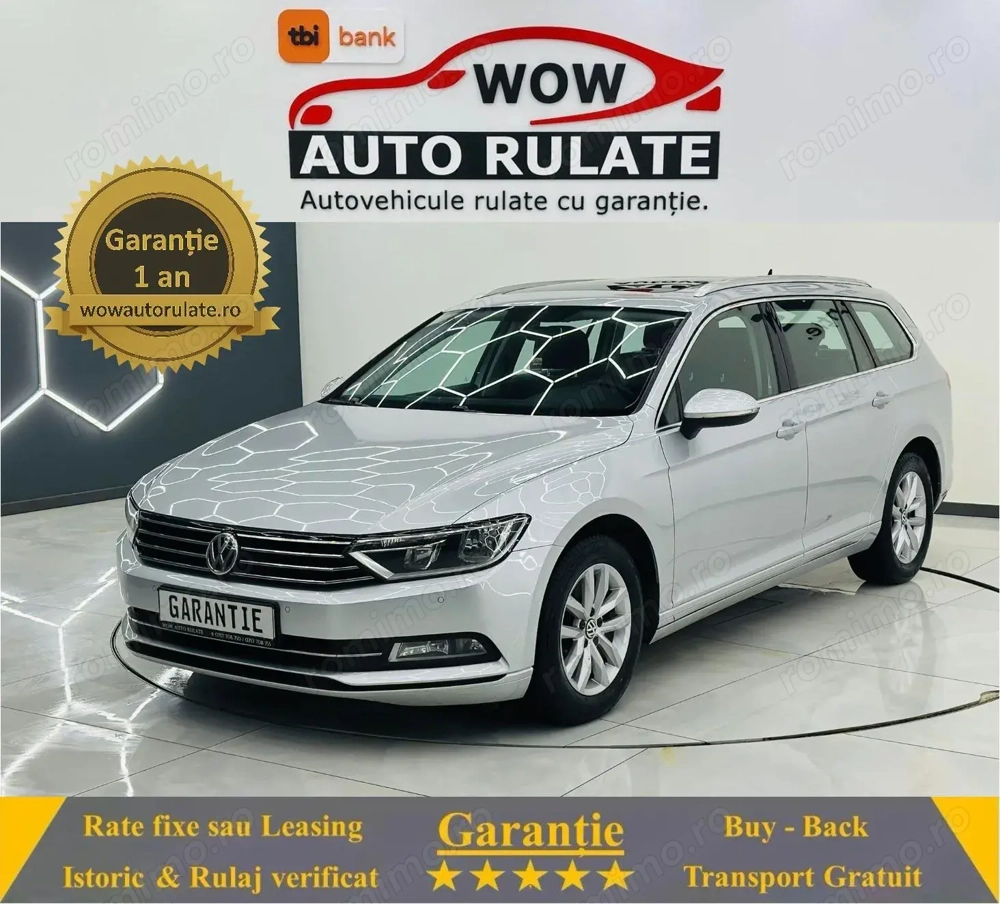 VOLKSWAGEN PASSAT 2015 2.0D E6 Garantie 12 Luni Rate Avans 0 Doar Cu Buletinul