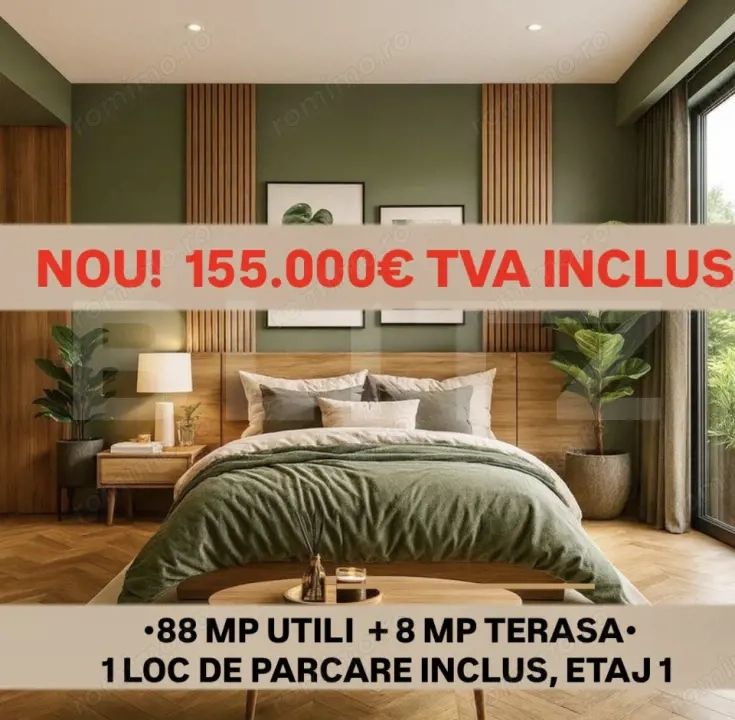 Apartament 3 camere, 88 mp, zona Plopi