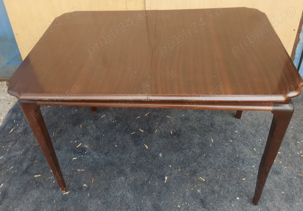 Masa Vintage Extensibila; Masa pentru living cu blat 120x81 cm