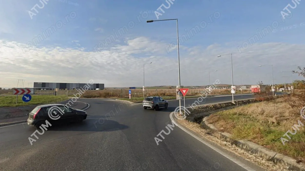 Teren intravilan industrial cu PUZ 19100 mp zona Hornbach din Sibiu