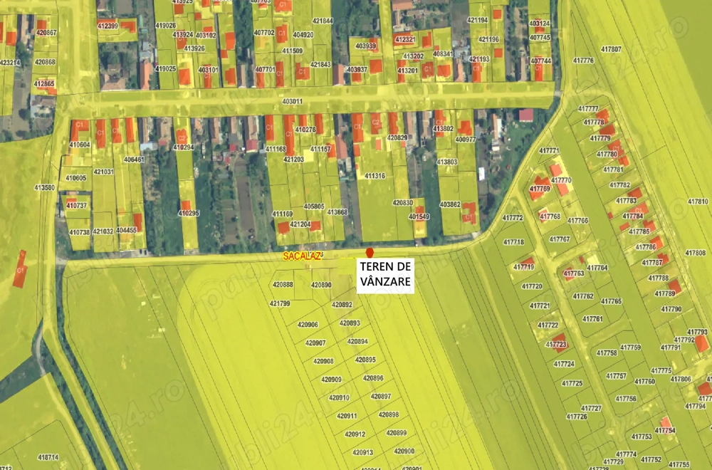 Proprietar vand teren în săcălaz