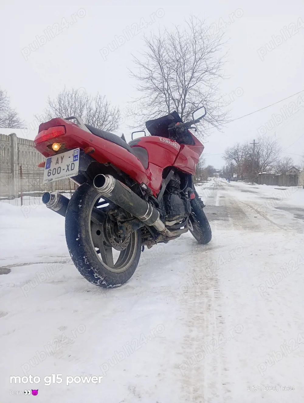 Kawasaki gpz 500i. Variante 