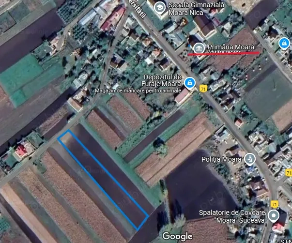 Teren Moara central 50 e mp in apropiere de Primaria Moara