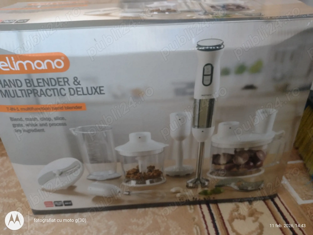 Blender Delimano cu multiple accesorii nou !