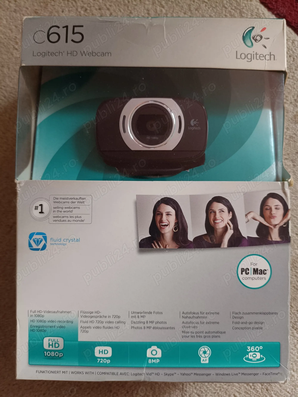 Vând Camera LOGITECH c615 Full HD 1080p Webcam - NOU, SIGILAT