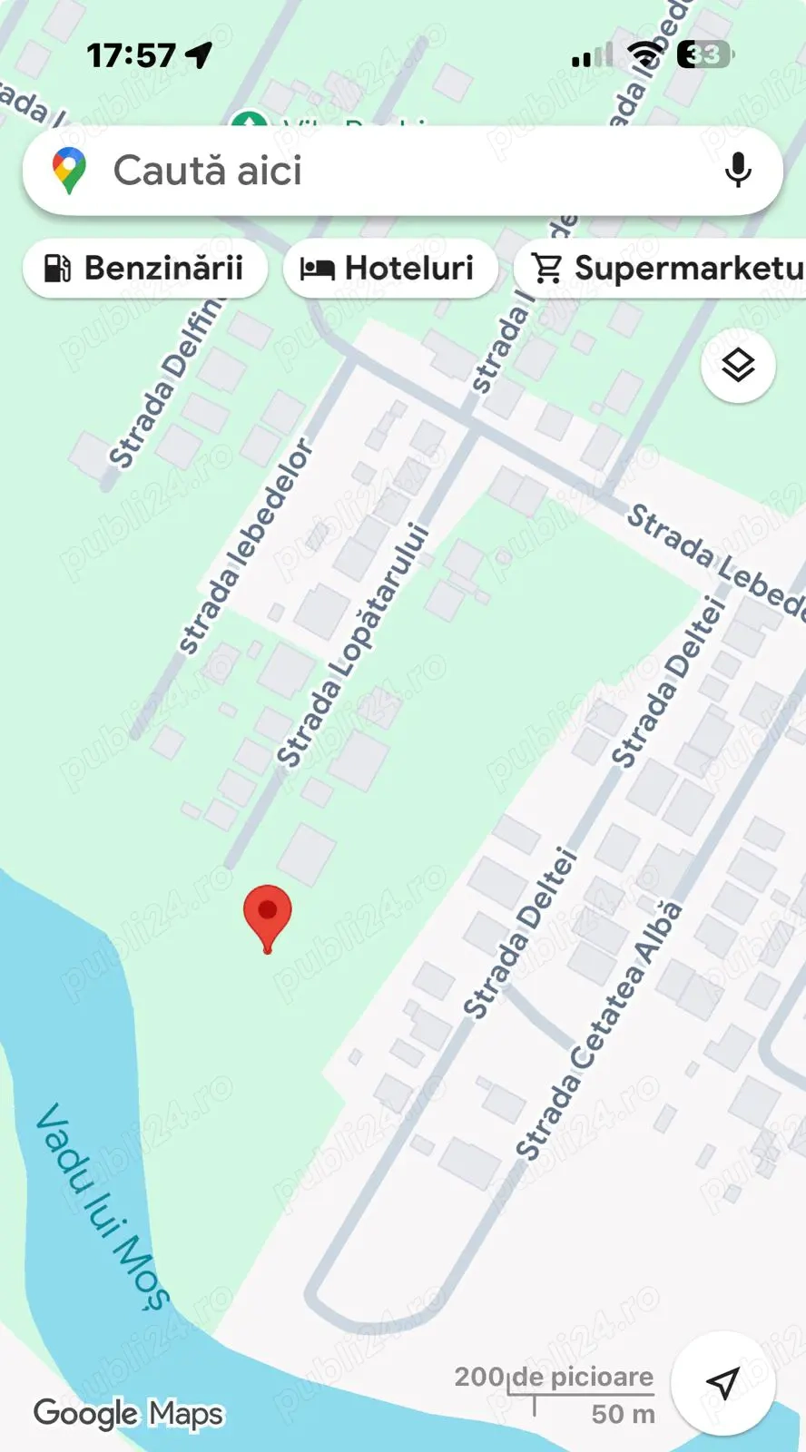 Teren de vanzare pe malul lacului.-Berceni