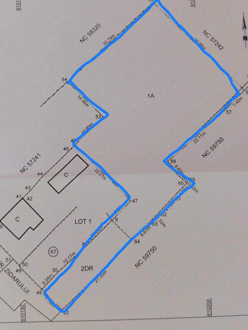 Teren intravilan 1829 mp. Dumbrava Roșie, Neamț 