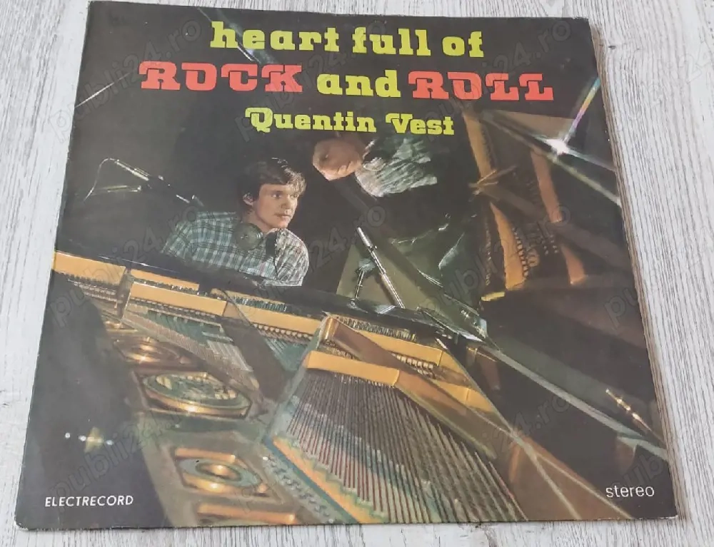 Disc vinil Quentin Vest   Heart Full of Rock and Roll   Electrecord