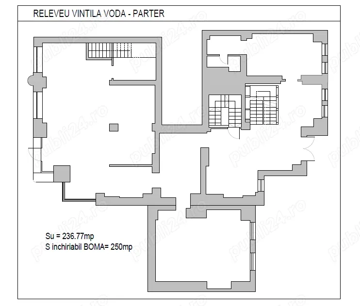 Spațiu comercial de închiriat   Vintilă Vodă - 251 mp