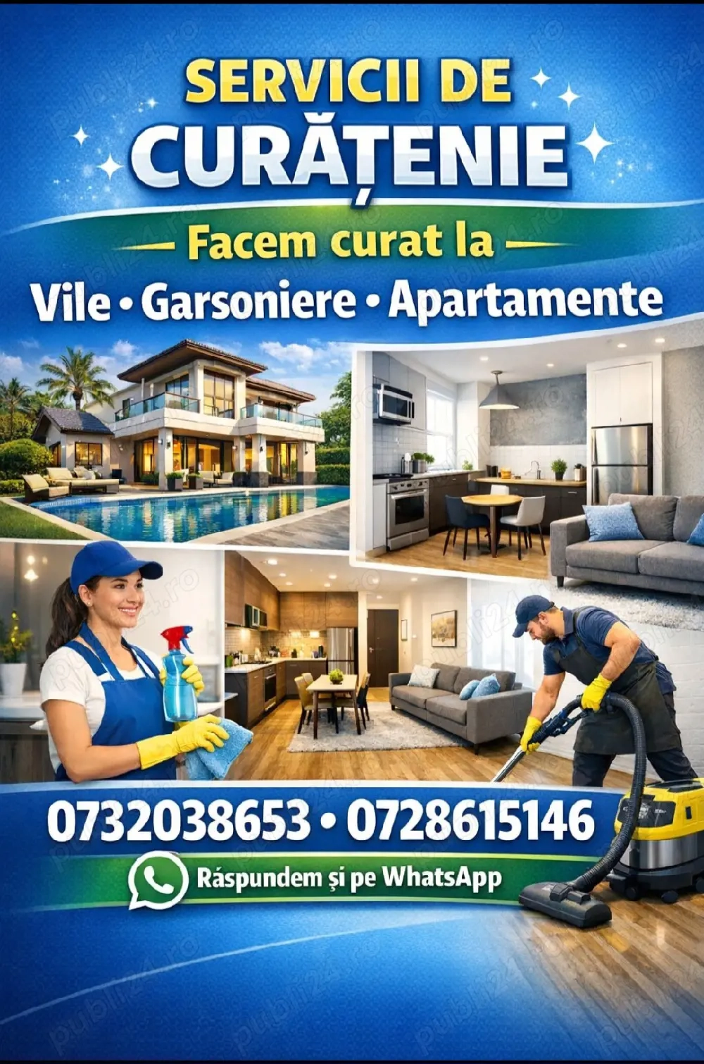 prestam Curățenie la domiciliu 