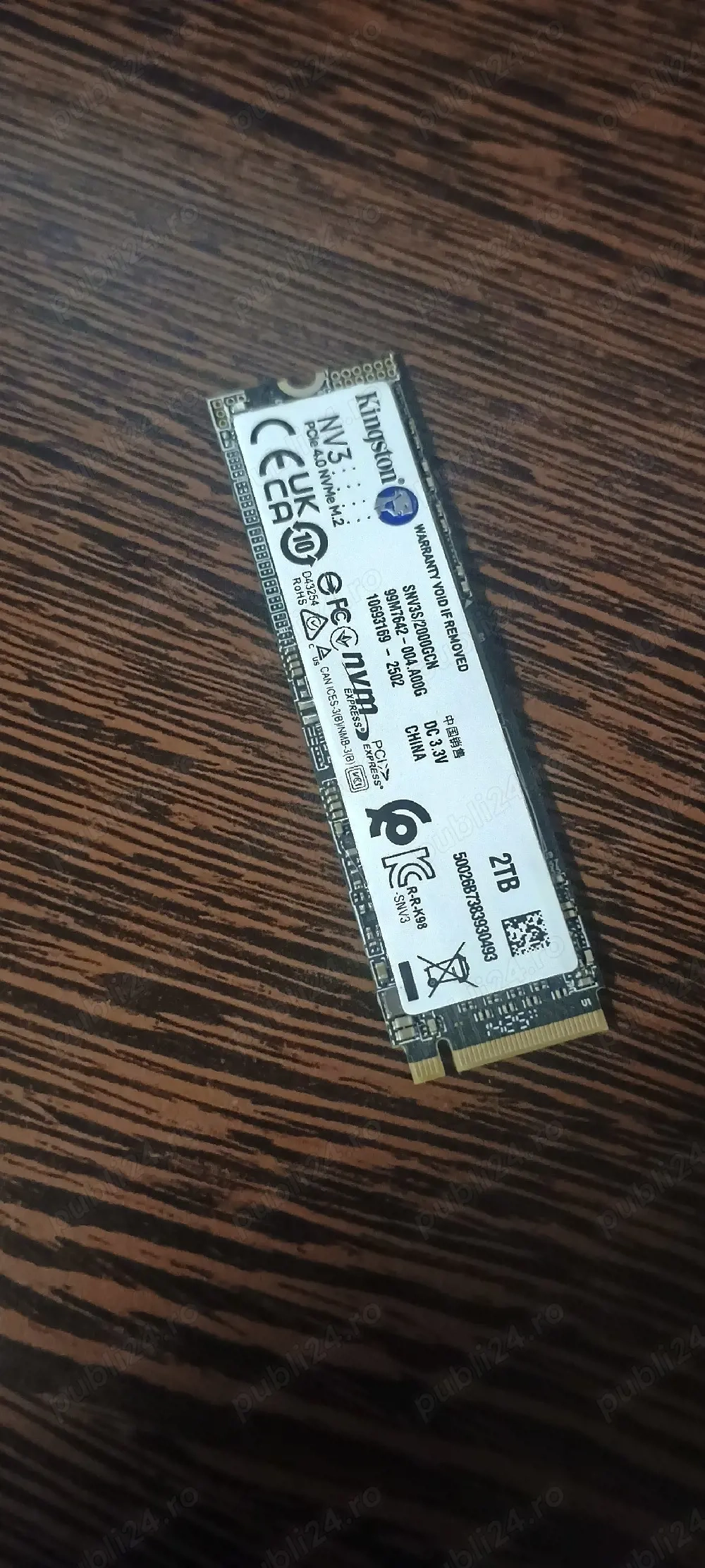 Ssd nvme kingston 2Tb