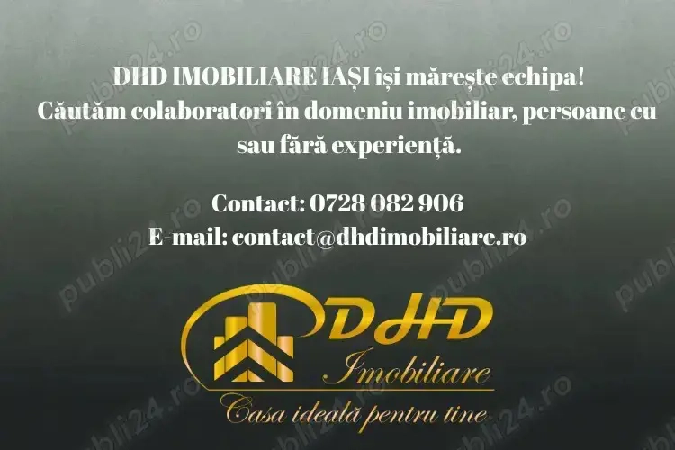 Căutăm colaboratori în domeniul imobiliar