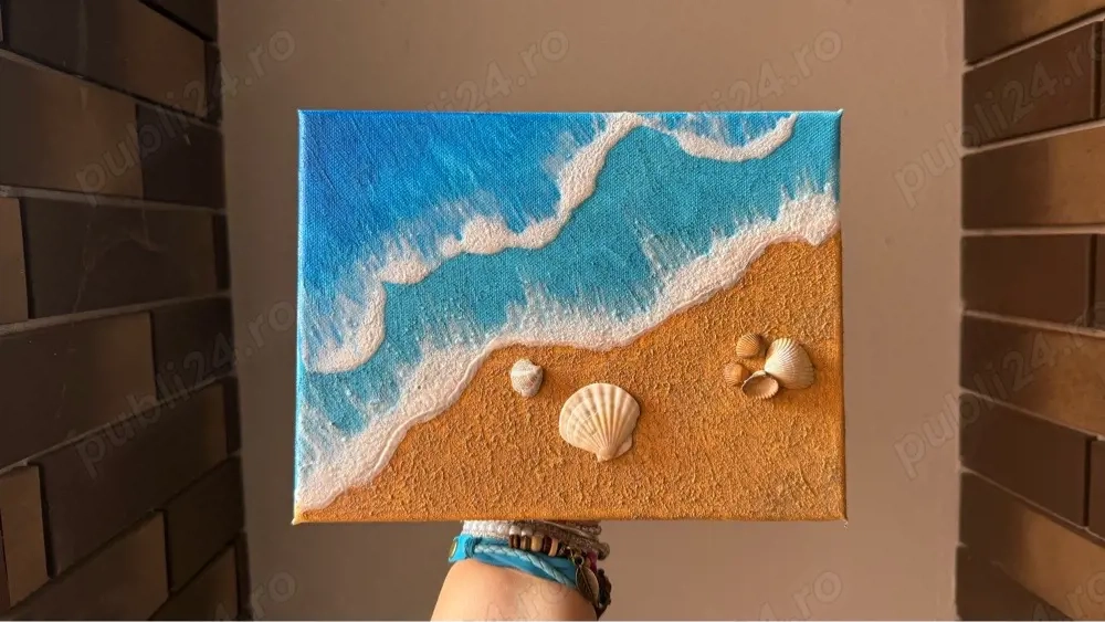 Tablou valurile marii - texturat