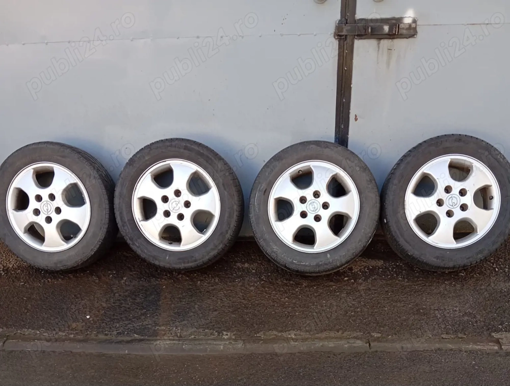 Set roți Opel Astra G 2000 – jante aliaj R15 + anvelope, originale