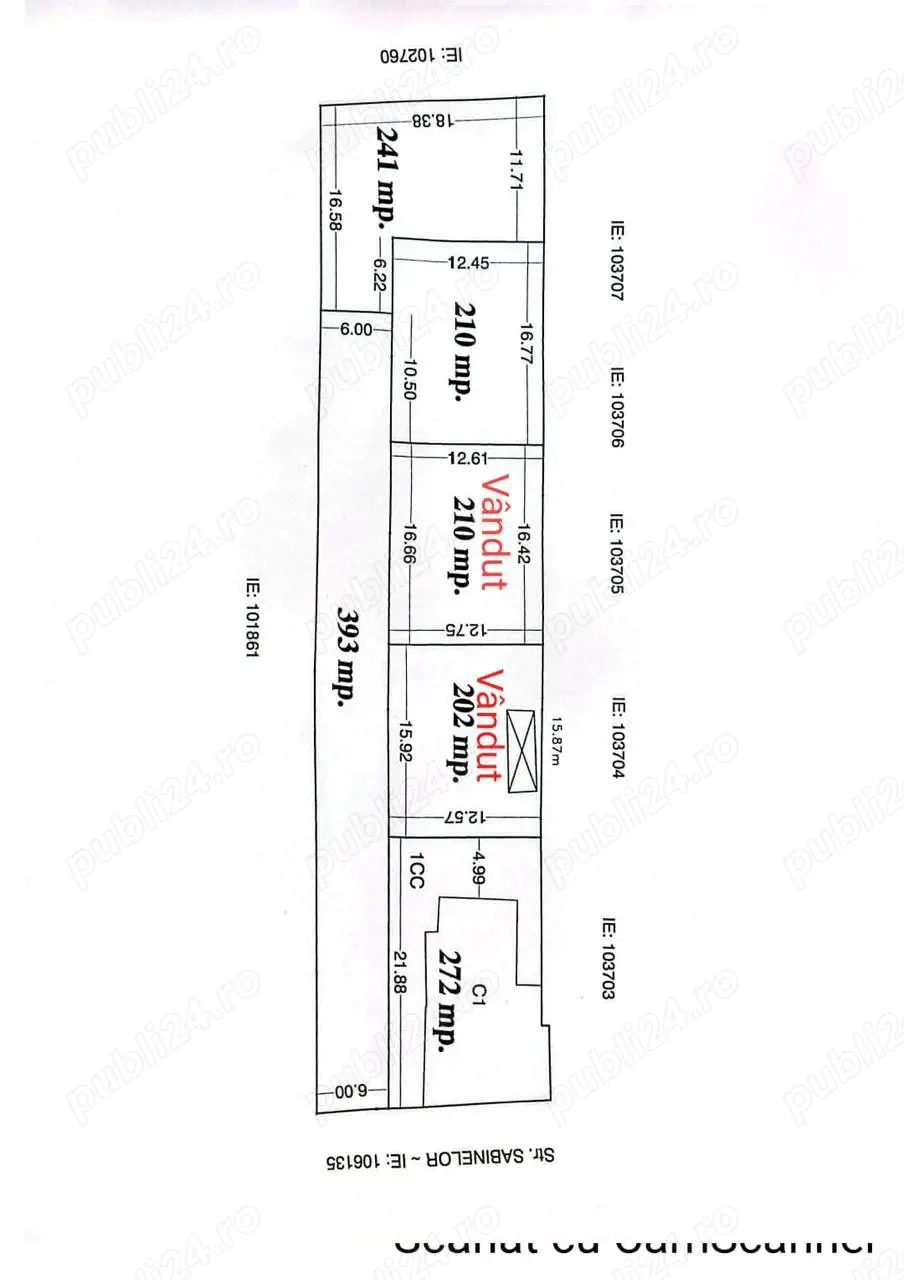 Vanzare loturi pe alee, in Loc. Lumina, jud Constanta
