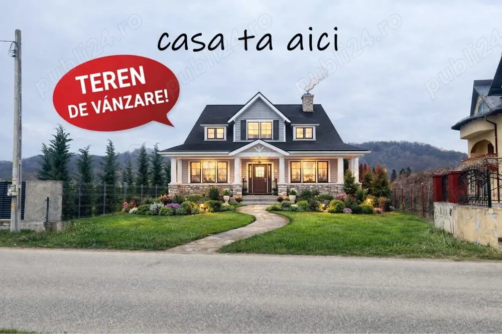 Teren INTRAVILAN 2300 mp MIOVENI. Asfalt, apa, curent. Deschidere 16m. Ideal constructie CASA