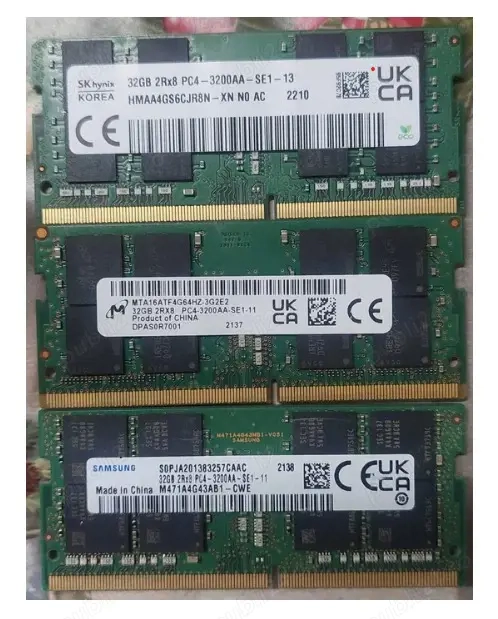 32gb ddr4 laptop 3200