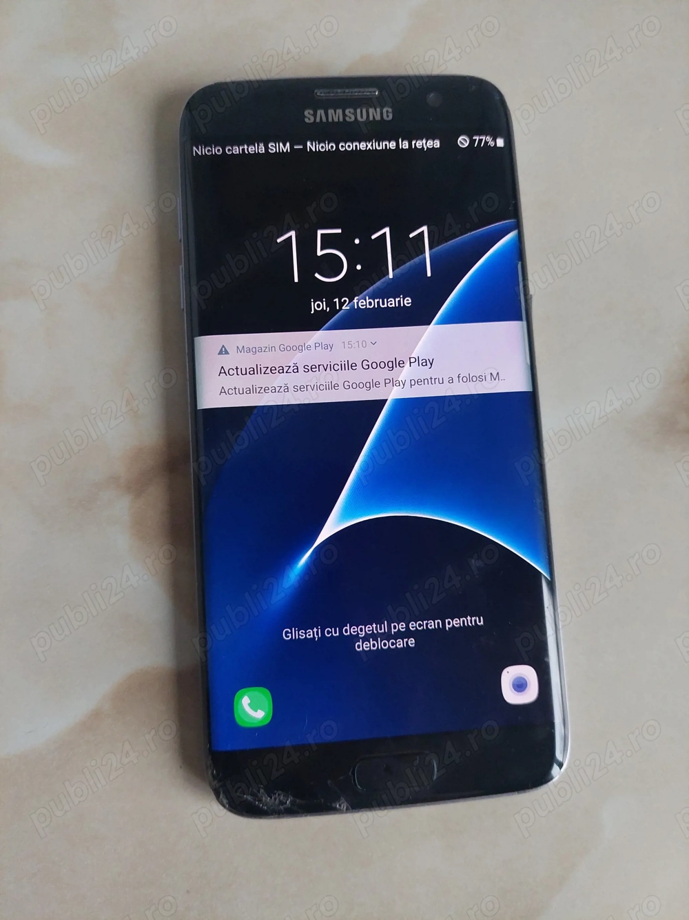 Vând Samsung Galaxy S7 Edge Black [perfect funcțional] [poze reale]