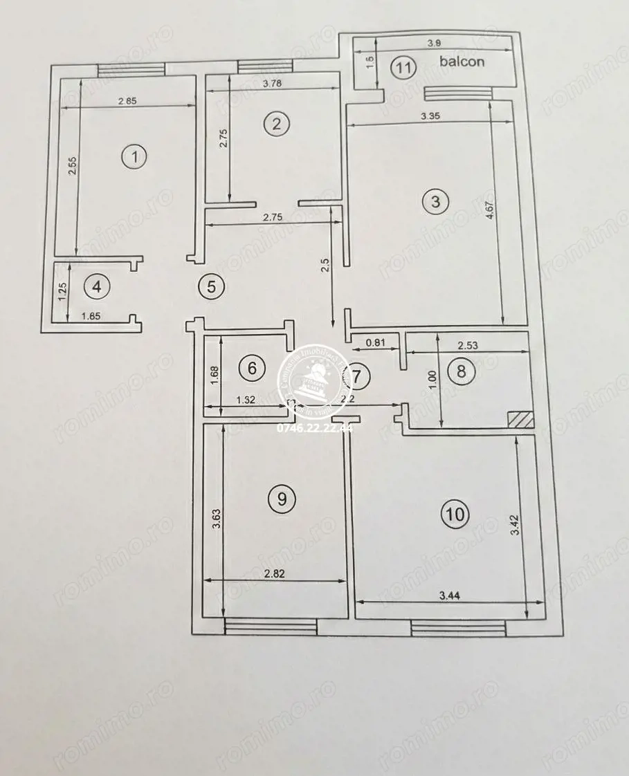 Apartament 4 camere decomandat zona Galata